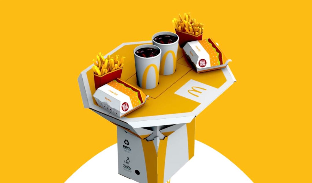 McDonald's turns street bollards into tables...and 5 more campaigns that take advantage of the urban jungle.