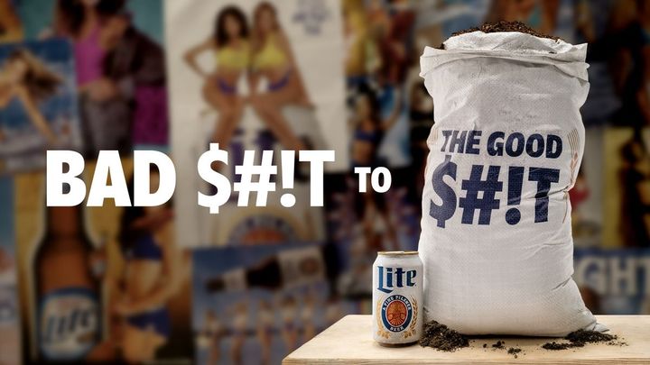 Miller Lite turns old sexist posters into compost...plus 3 more campaigns that reimagine embarrassing past ads